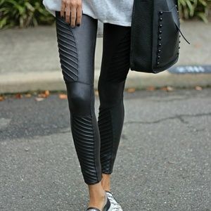 Tummy Control Spanx Leather Pants Leggings -Women